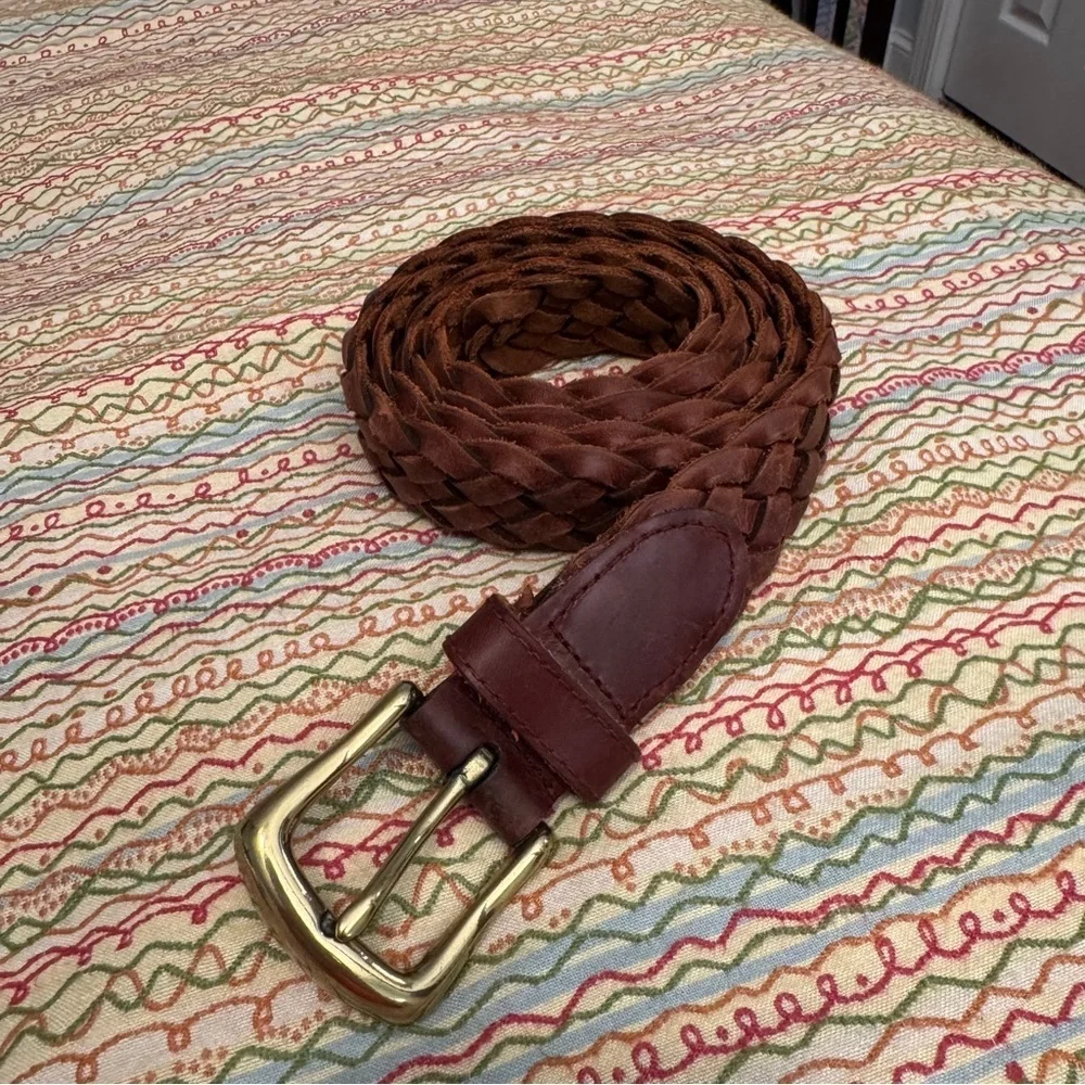 Men's unbranded Brown Genuine Leather Belt Size 40